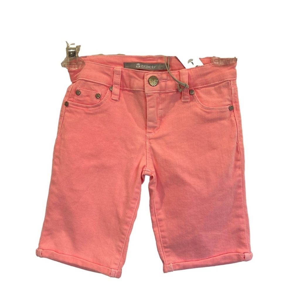 Tractr pink denim shorts NWT
